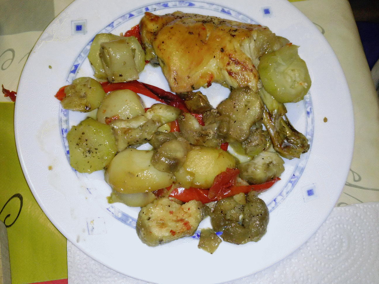 Polloasadoconverduras